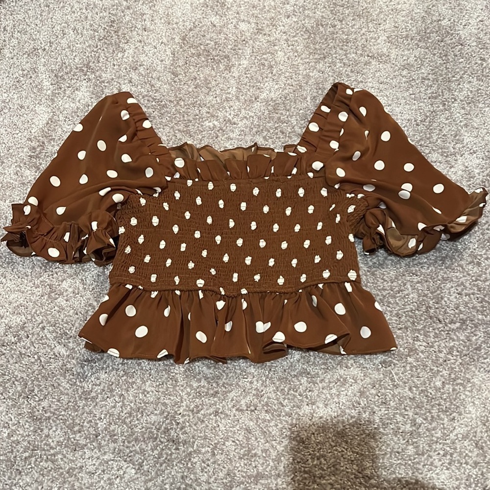 English Factory Cropped Polka Dot Top
Size XS - Picture 7 of 7